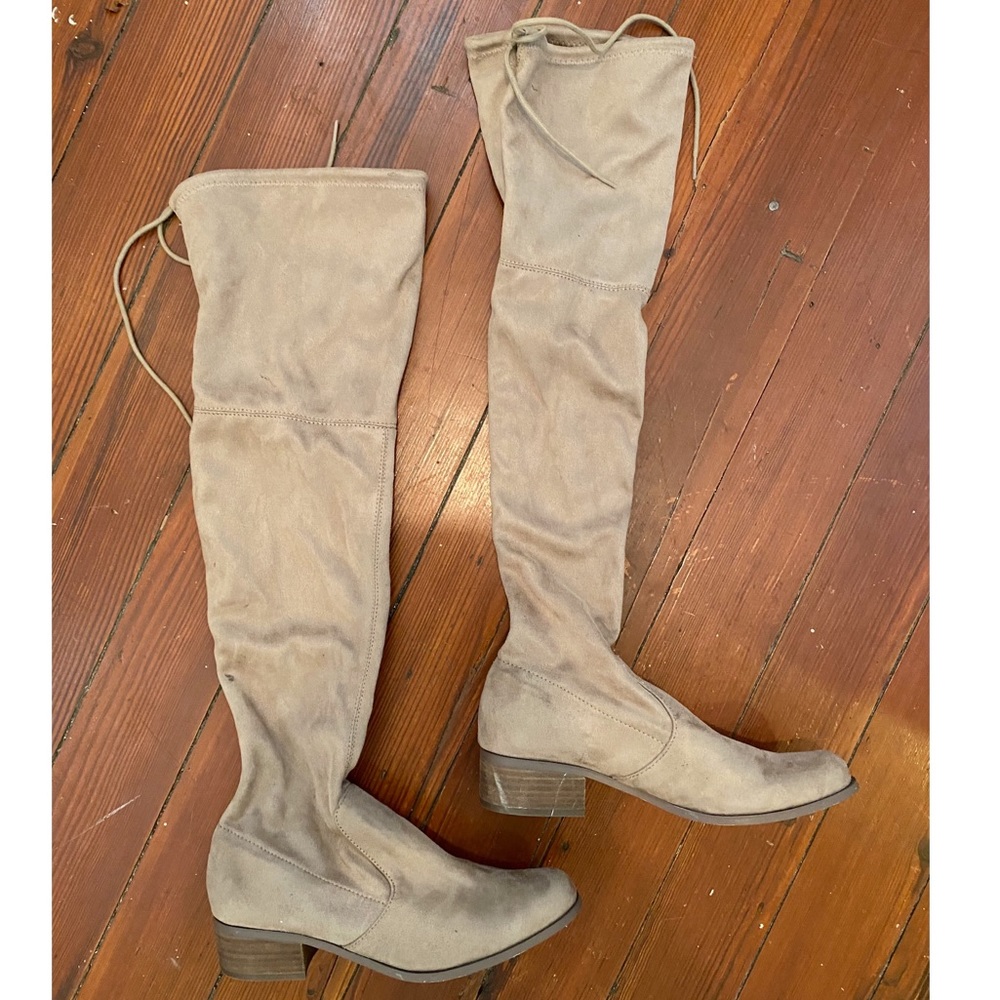 Charles David Gravity Over the Knee Boot, Taupe